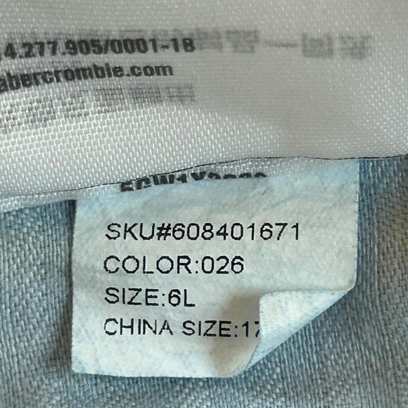 Abercrombie & Fitch skinny bootcut distressed dark denim jeans, 6 Long, 28/35 - Picture 7 of 9